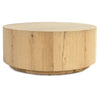 Layne - Round Coffee Table With Casters, alternate view 2 with wood construction