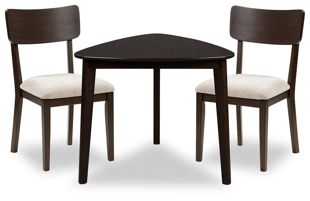 Shorbyn - 3 Pc. - Dining Table And 2 Chairs - Merlot