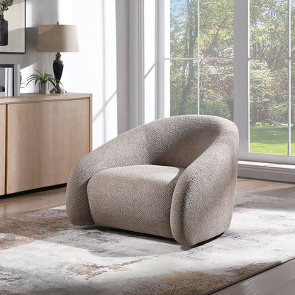 Zoey - Accent Chair With Swivel, alternate view 8 with wood construction