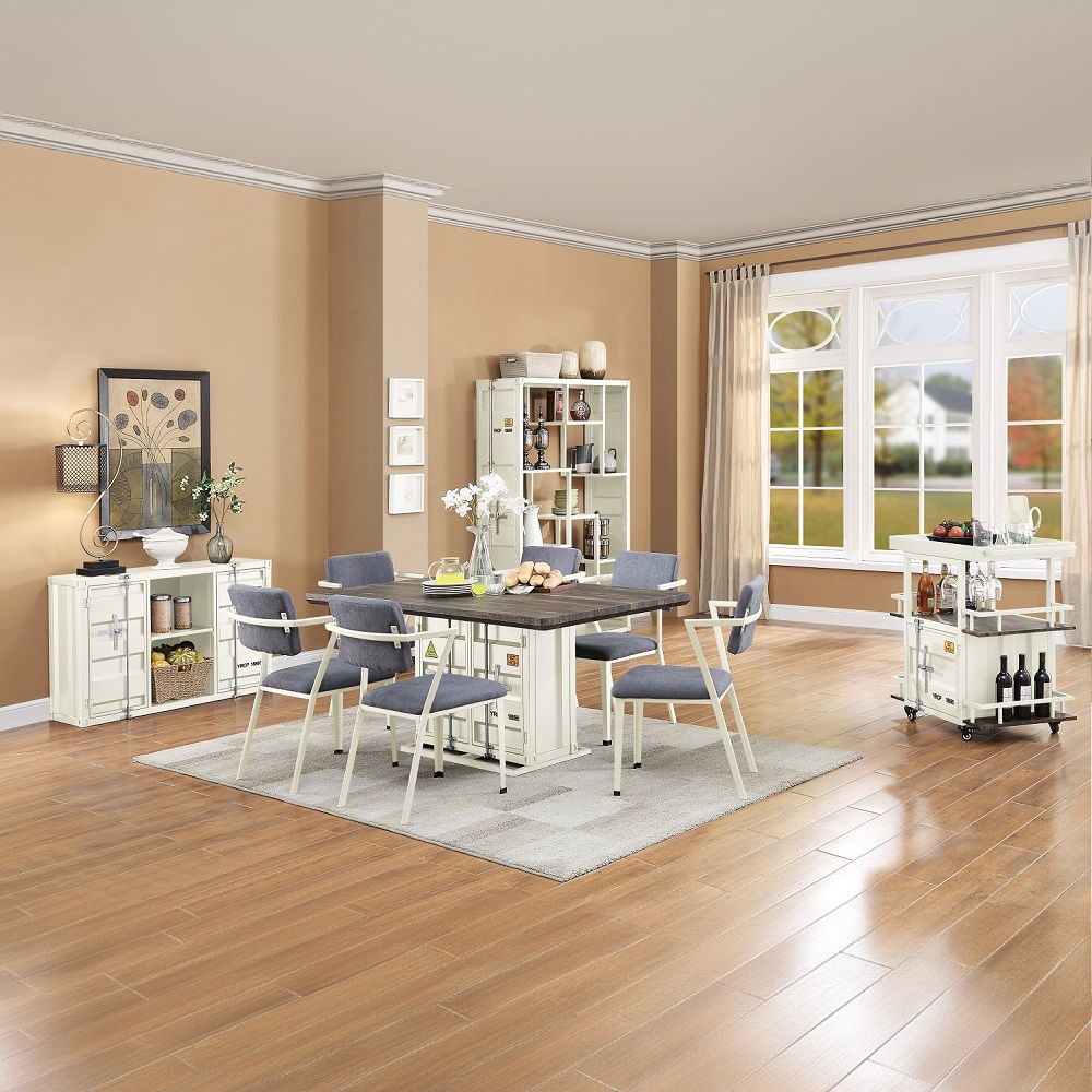 Cargo - Dining Table, alternate view 3 with metal