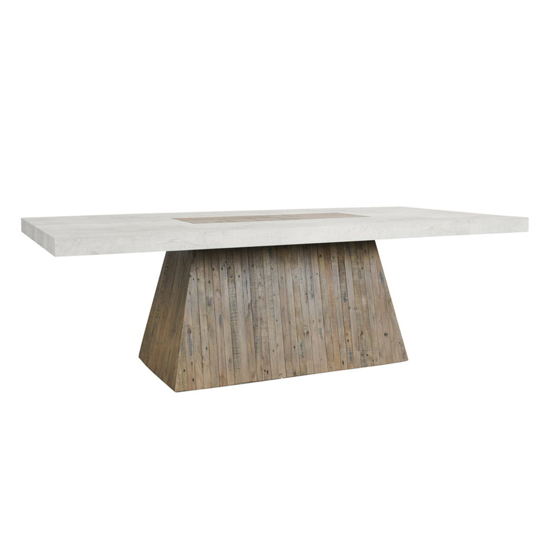 Grange - Dining Table - Natural / Antique White, product view with wood construction