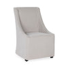 Warwick - Upholstered Rolling Dining Chair, alternate view 3 with polyester fabric
