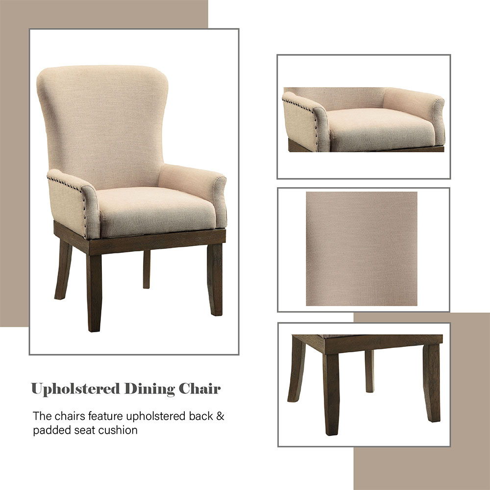 Landon - Chair, alternate view 2 with linen fabric