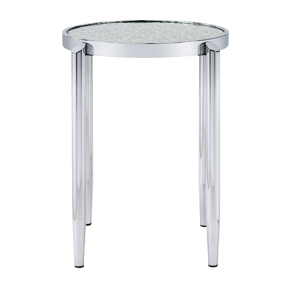Abbe - End Table - Glass & Chrome, alternate view 3