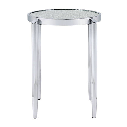 Abbe - End Table - Glass & Chrome, alternate view 3
