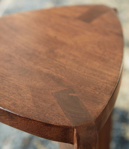 Brynnleigh - Accent Table Set (Set of 2) - Medium Brown, alternate view 5 with solid wood