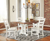 Valebeck - Dining Table Set, product view with faux leather