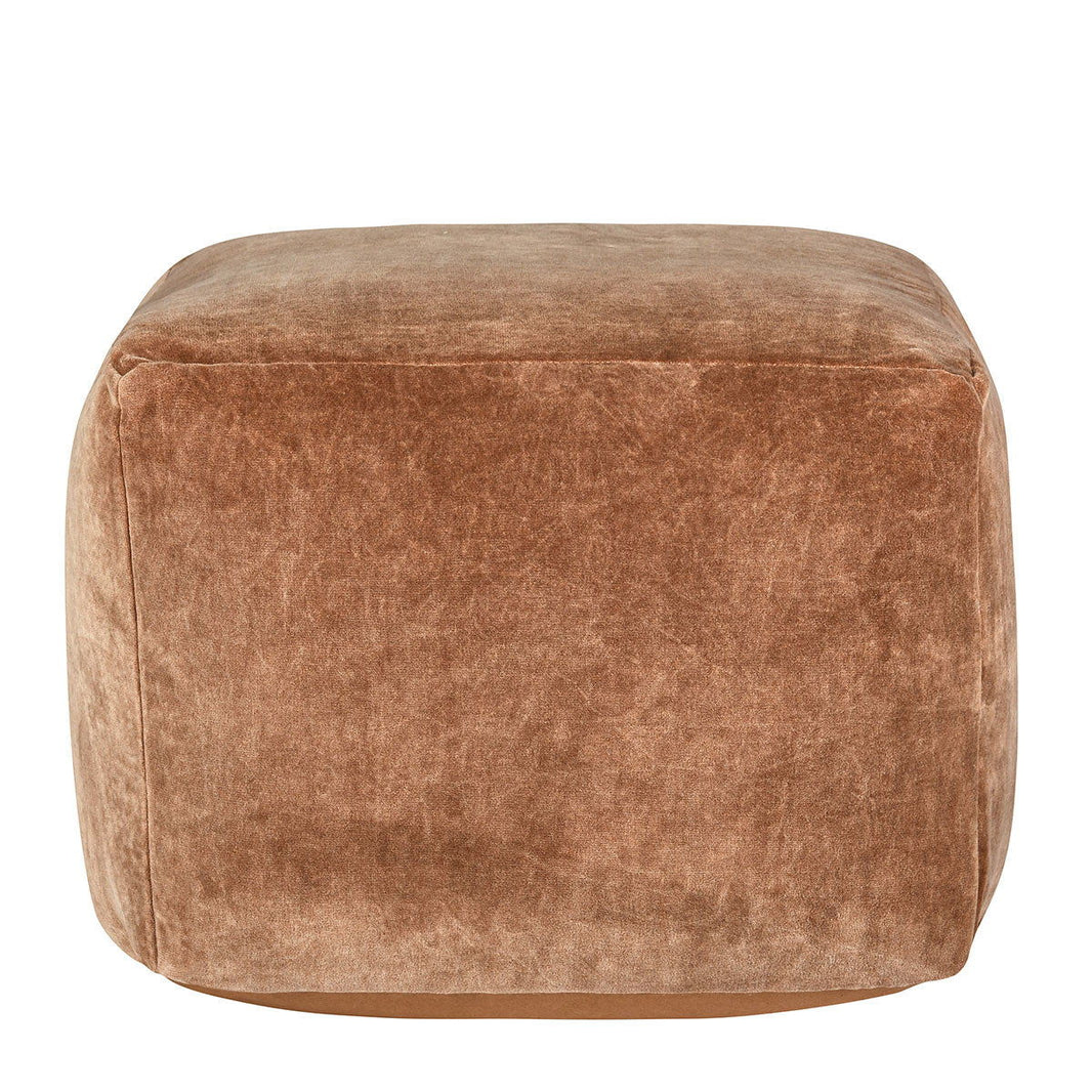 Heirloom - Velvet Pouf - Hazel