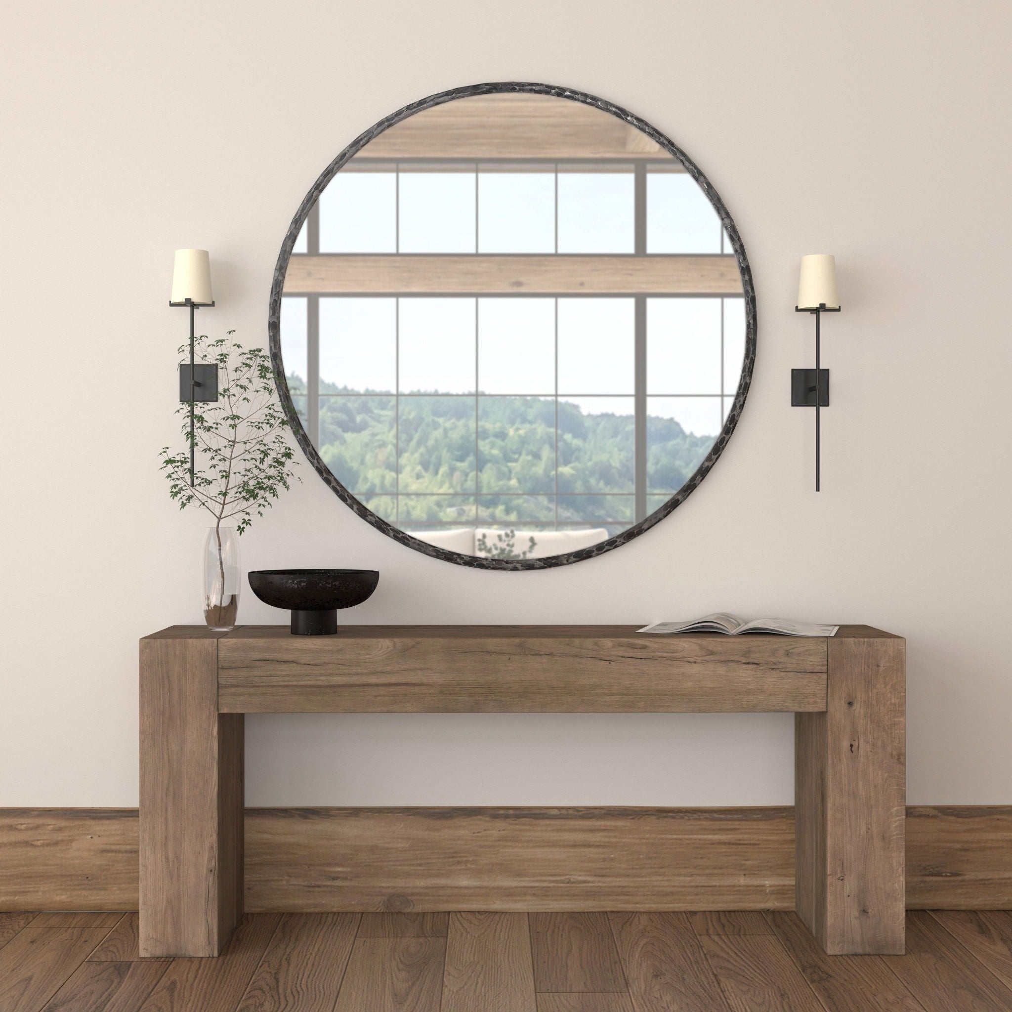 Bristol - Reclaimed Oak Table, alternate view 48 with wood construction