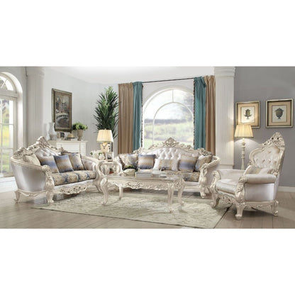 Gorsedd - Chair With Pillow - Fabric & Golden Ivory, product view with polyester fabric