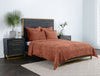 Bari - Velvet Quilt - Terra Cotta