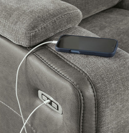 Mixed Motion - Power Reclining Loveseat With Console / Adjustable Headrest