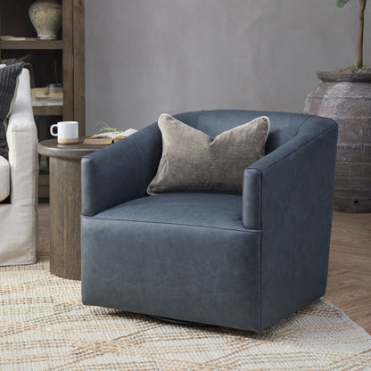 Vernon - Swivel Chair, alternate view 54 with top-grain leather