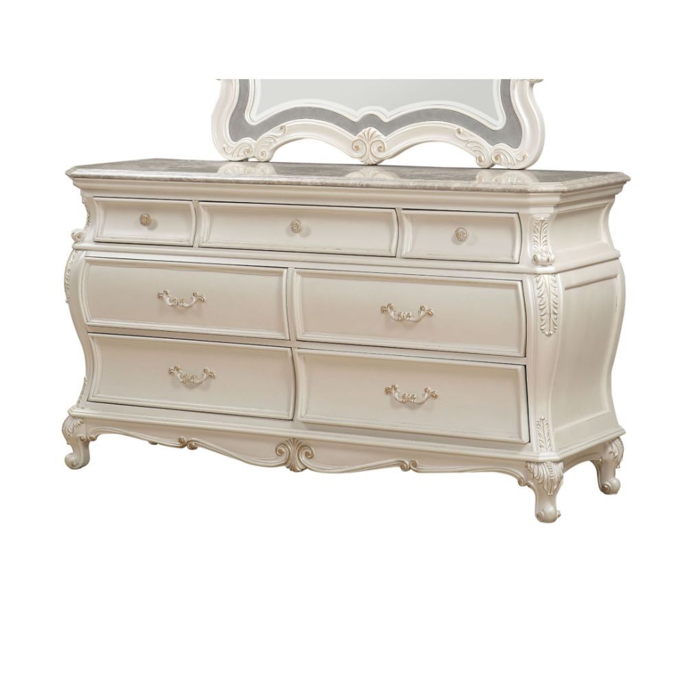 Chantelle - Dresser w/Granite Top, product view with marble
