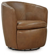 Kierreys - Swivel Chair, product view with leather upholstery