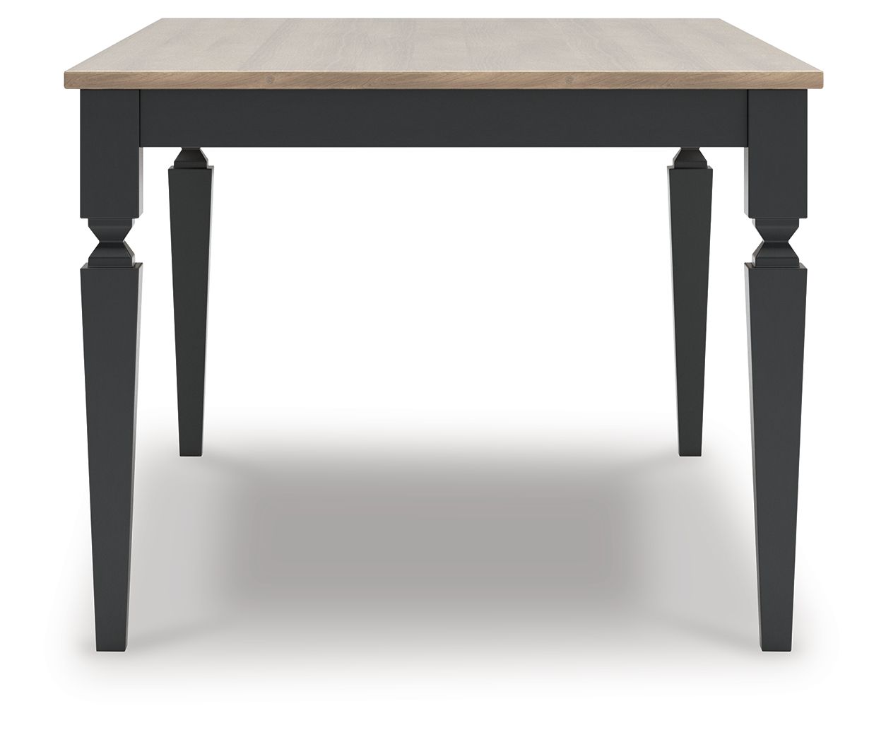 Brenkerton - Rectangular Dining Room Table - Grayish Brown / Black, alternate view 5 with wood construction