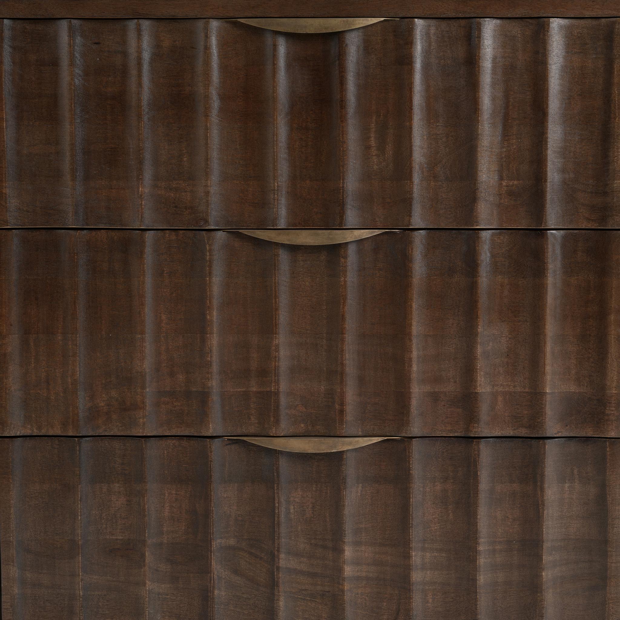 Baylee - 6 Drawer Dresser - Cocoa Brown, alternate view 4 with wood construction