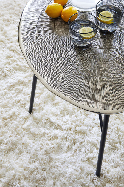 Laverford - Round End Table - Chrome / Black, alternate view 4