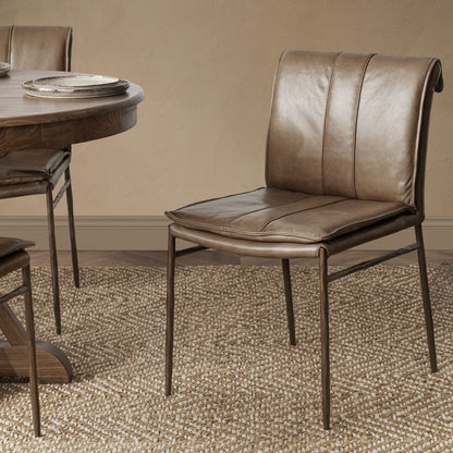 Mayer - Dining Chair (Set of 2), alternate view 18 with top-grain leather