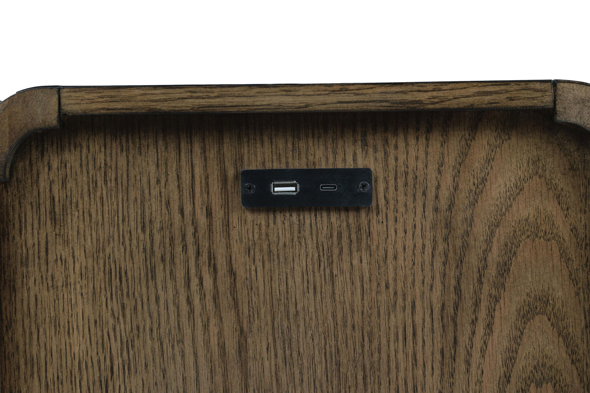 Jensworth - Accent Table - Brown, alternate view 6 with engineered wood