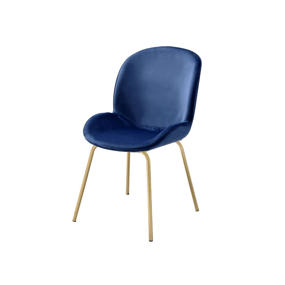 Chuchip - Side Chair, product view with velvet upholstery