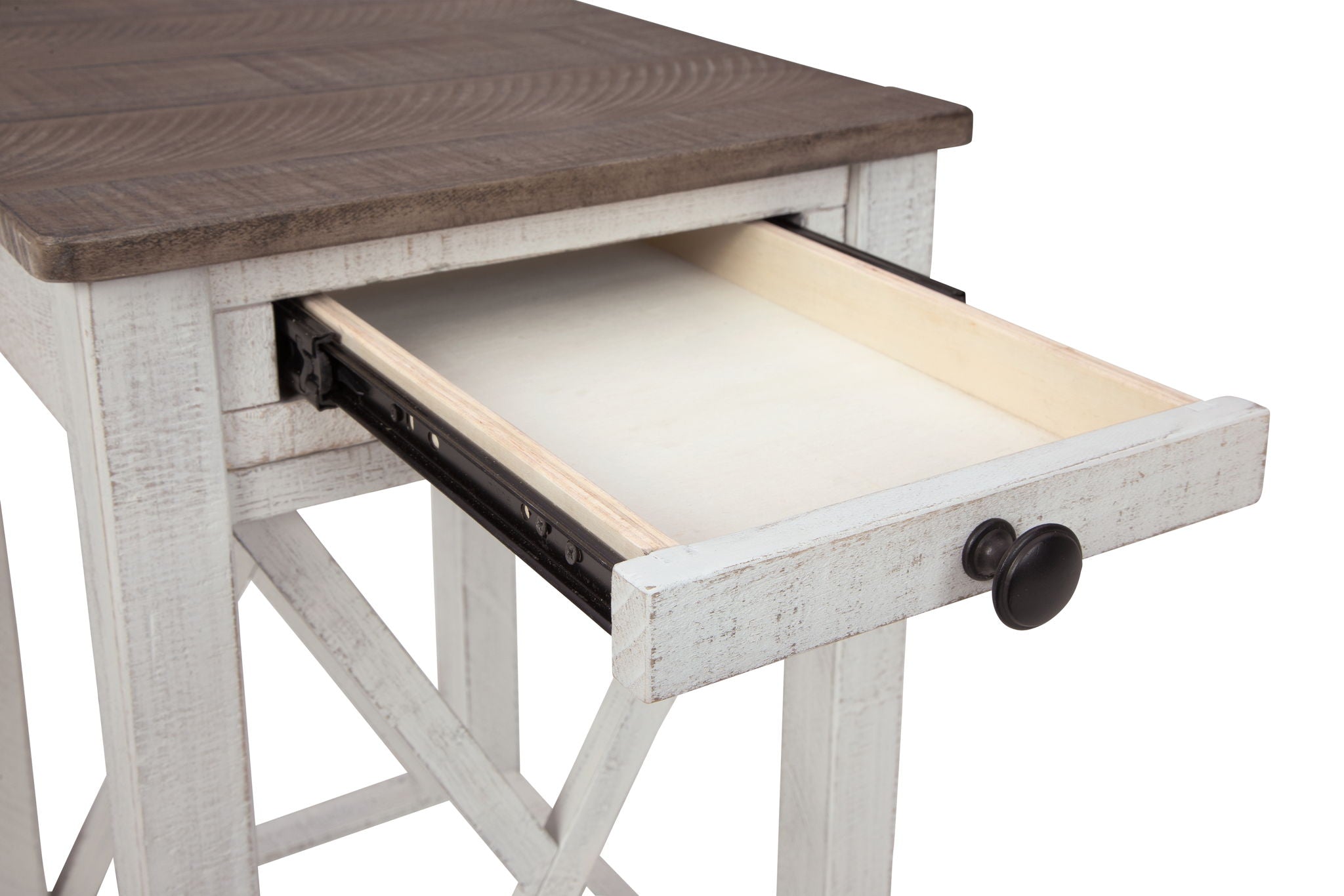 Adalane - Accent Table - White / Gray, alternate view 5 with engineered wood