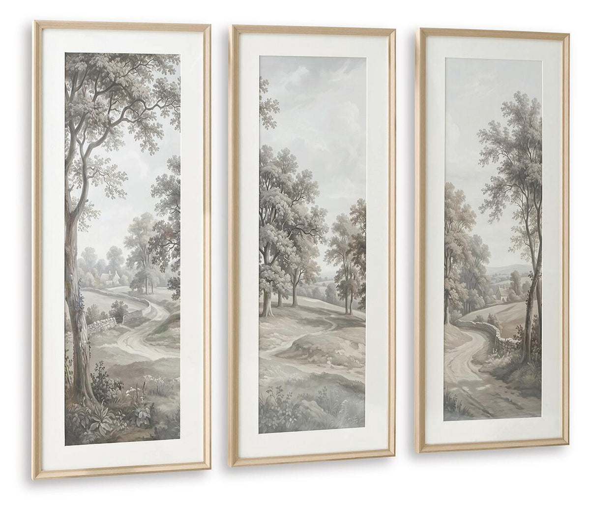 Dixonburg Wall Art Set (Set of 3) Taupe / Gray, gallery image 4