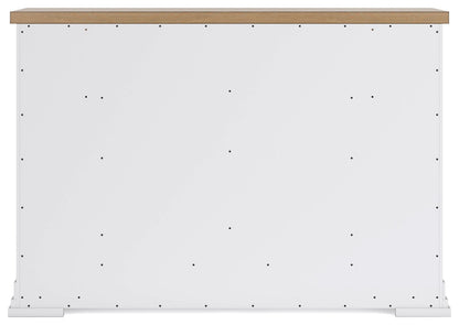 Ashbryn - Dresser - White / Natural, alternate view 8 with wood construction