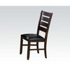 Urbana - Side Chair, alternate view 2 with leather upholstery