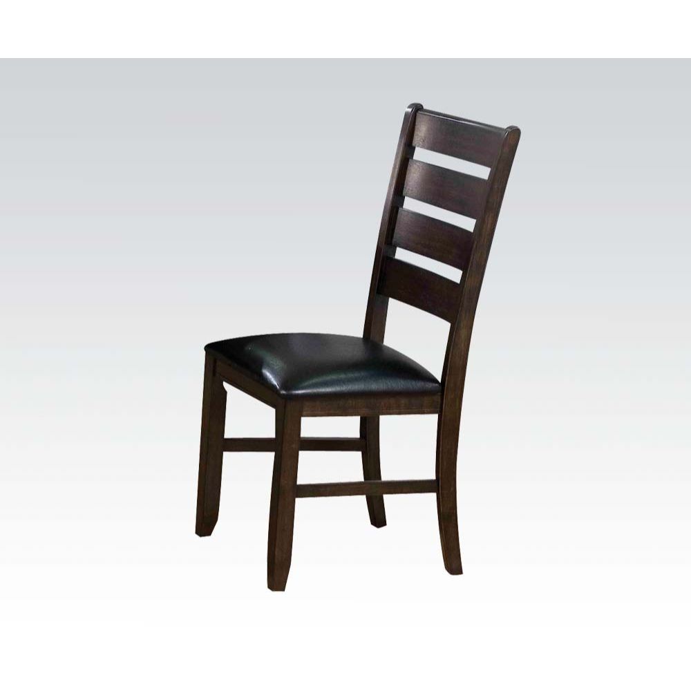 Urbana - Side Chair, alternate view 2 with leather upholstery