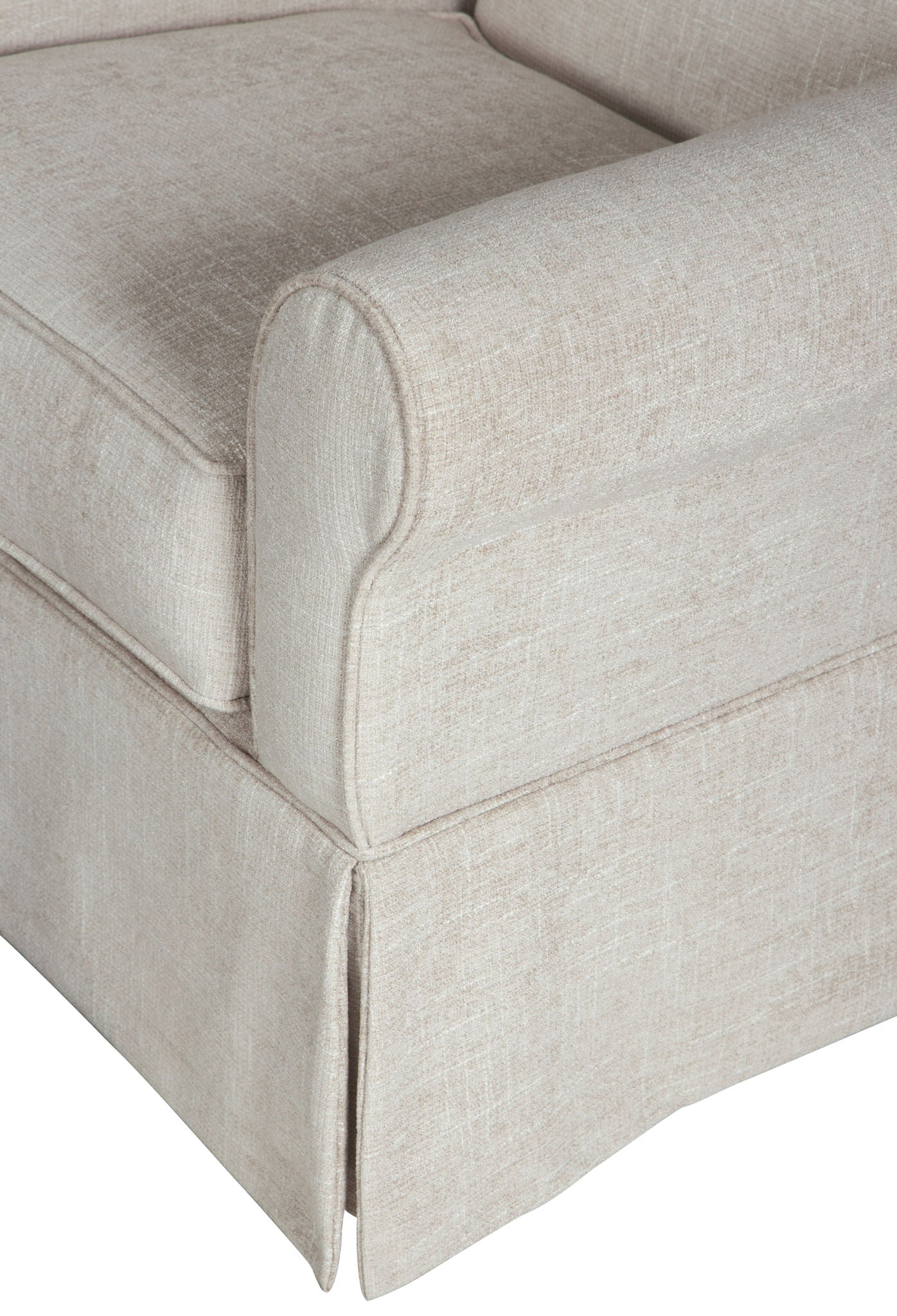 Searcy - Swivel Glider Accent Chair - Quartz, alternate view 4 with polyester fabric