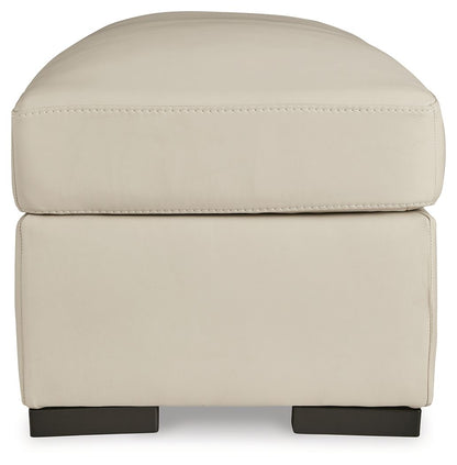 Treasure Trove - 2 Pc. - Chair And A Half, Ottoman - Almond, alternate view 4 with faux leather