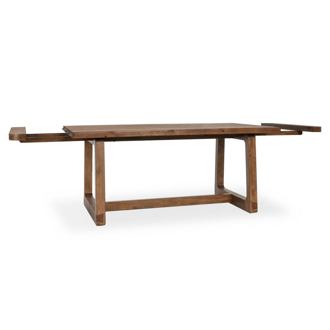 Lyra - Extendable Dining Table - Smoke Brown, alternate view 2 with wood construction