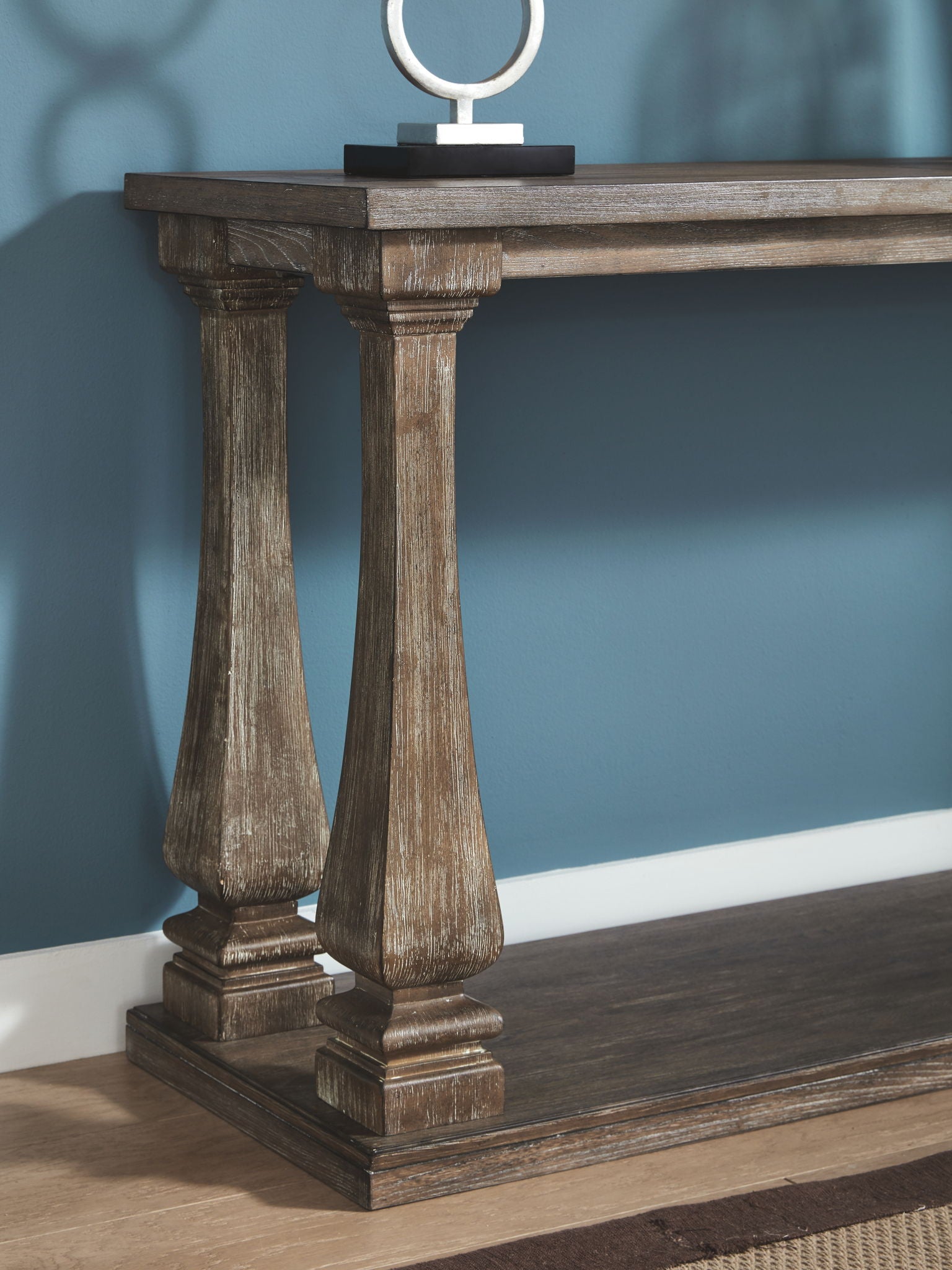 Johnelle - Sofa Table - Gray, alternate view 3 with engineered wood