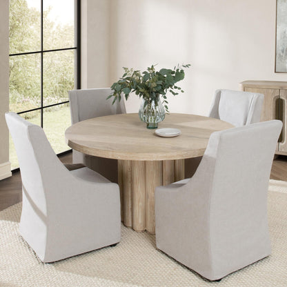 Tiber - Round Dining Table, alternate view 16 with solid wood
