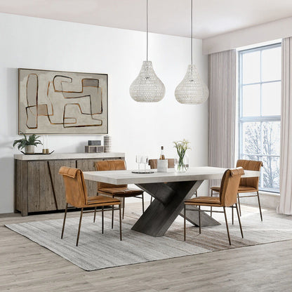 Durant - Dining Table, alternate view 5 with wood construction
