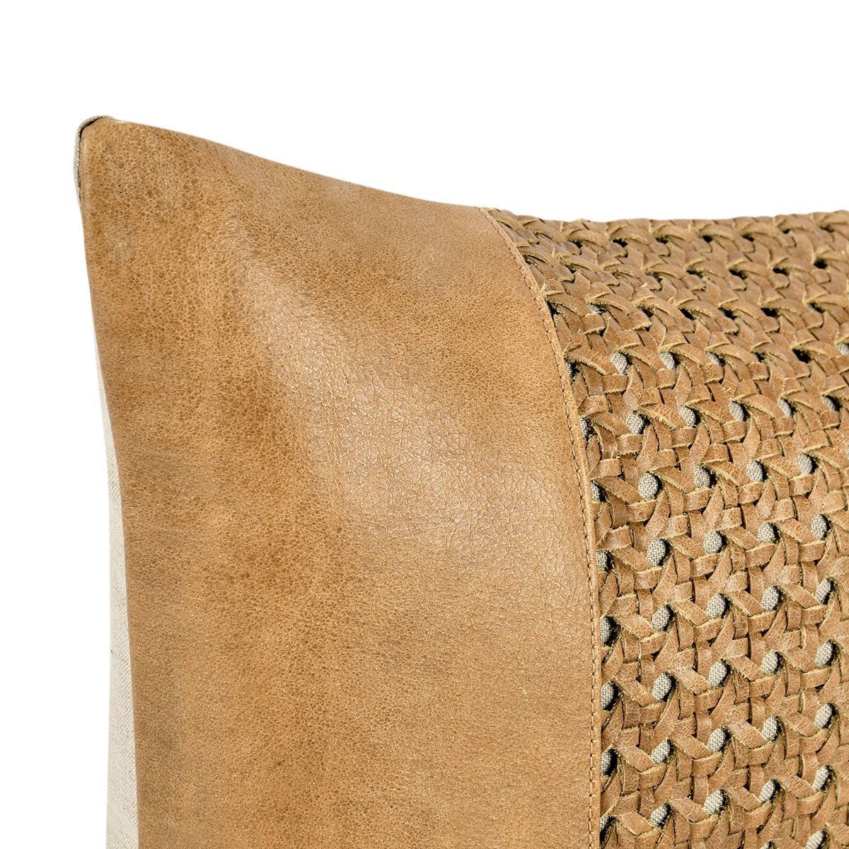 Toscano - Leather Pillow, alternate view 11 with genuine leather