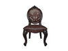 Versailles - Side Chair, alternate view 2 with leather upholstery