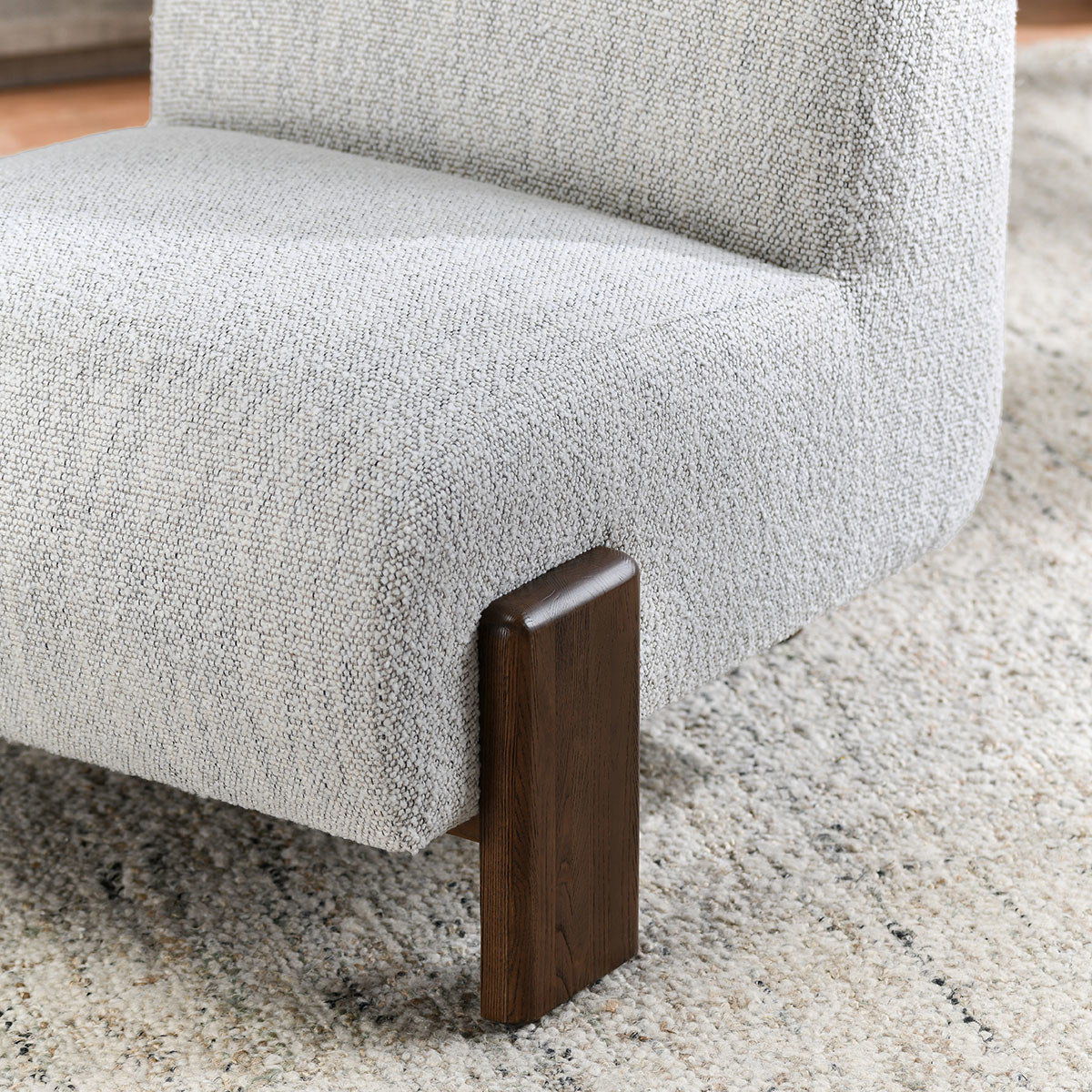 Chelsea - Accent Chair, alternate view 3 with wood construction