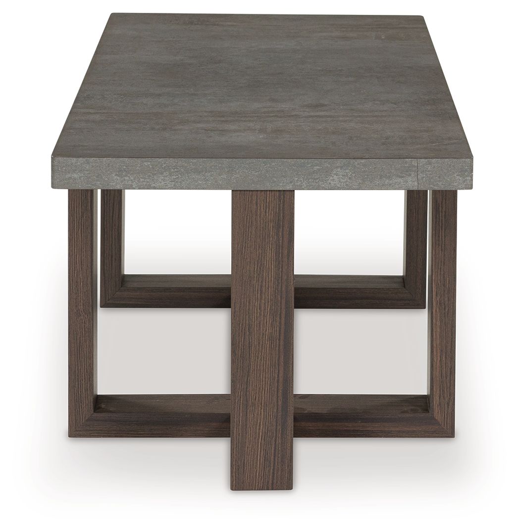Dynnford - Occasional Table Set (Set of 3) - Gray / Brown, alternate view 8 with wood construction