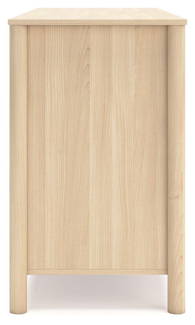 Cabinella - Six Drawer Dresser - Tan, alternate view 7 with engineered wood