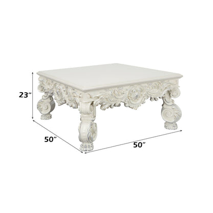 Adara - Coffee Table - Antique White, alternate view 6 with wood construction
