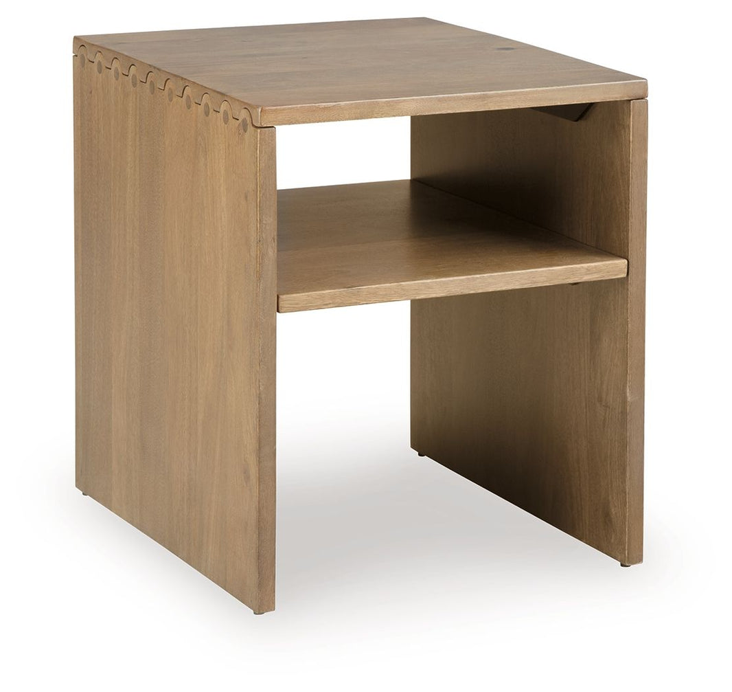 Ella Grove - Rectangular Table, alternate view 2 with wood construction