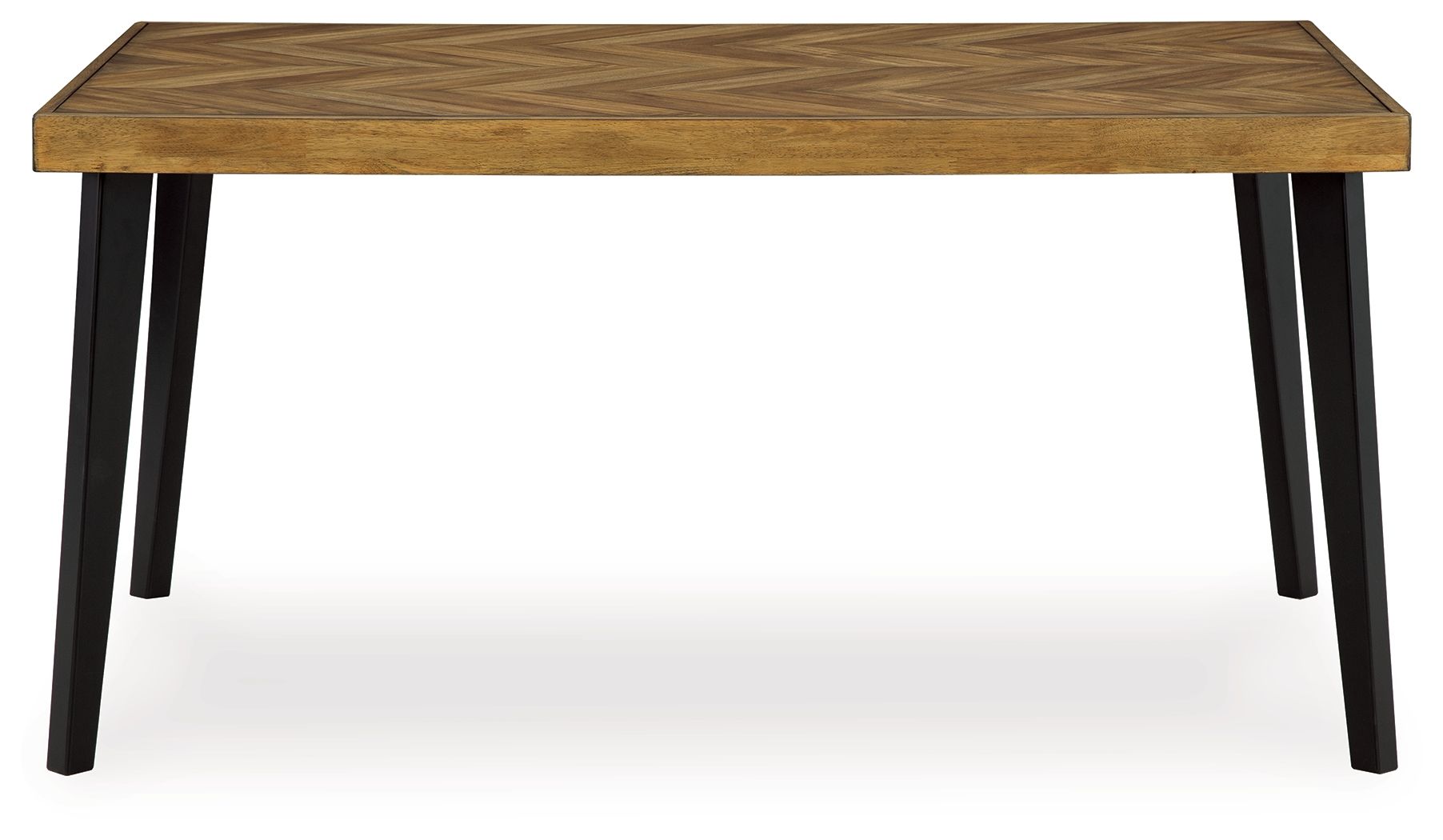 Blondon - Rectangular Drm Table Set (Set of 7) - Brown / Black, alternate view 6 with solid wood