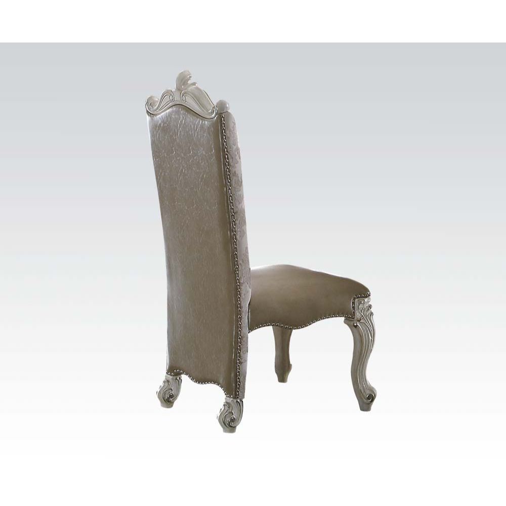Versailles - Side Chair (Set of 2), alternate view 2 with leather upholstery