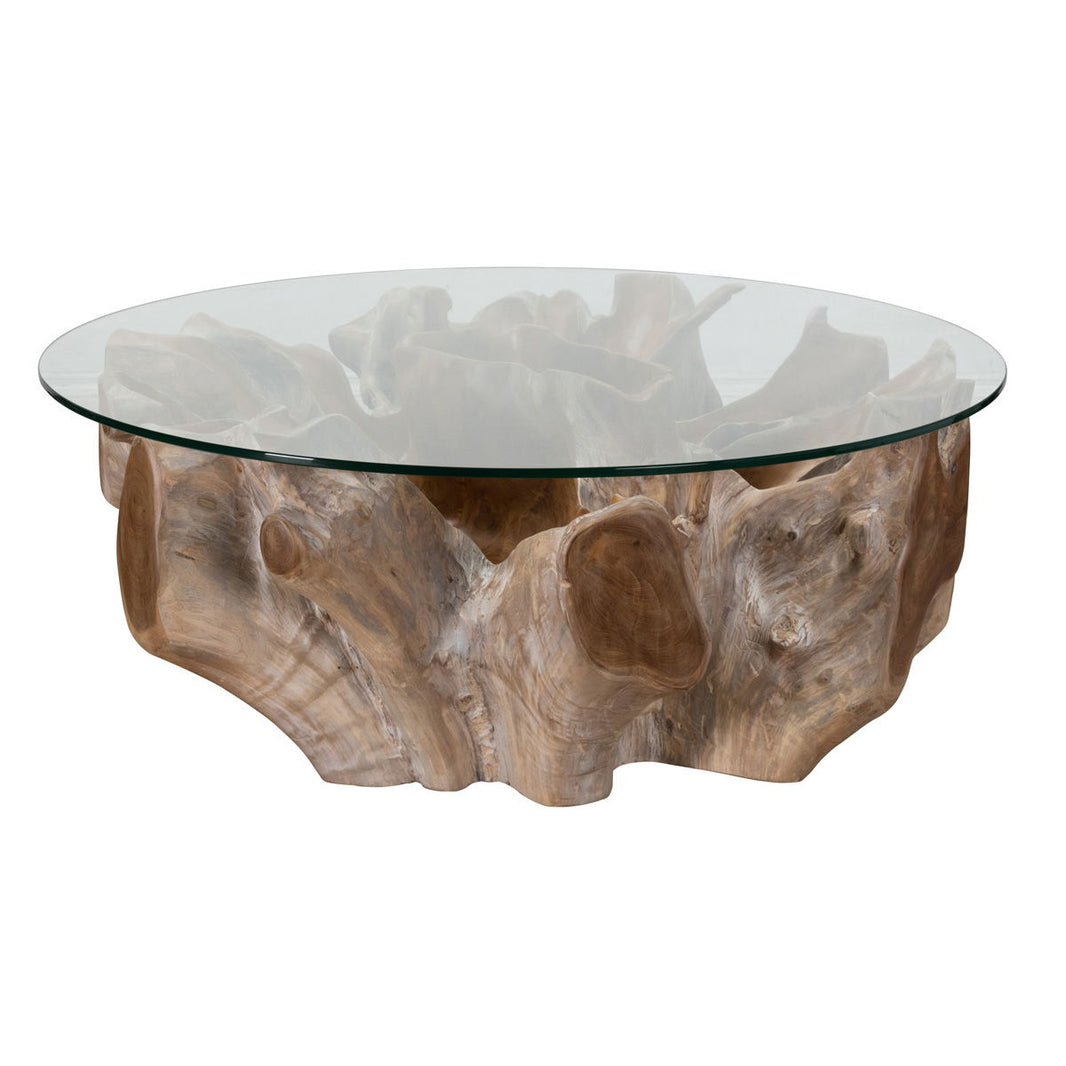 Hailey - Coffee Table - Natural White Wash, product view with wood construction