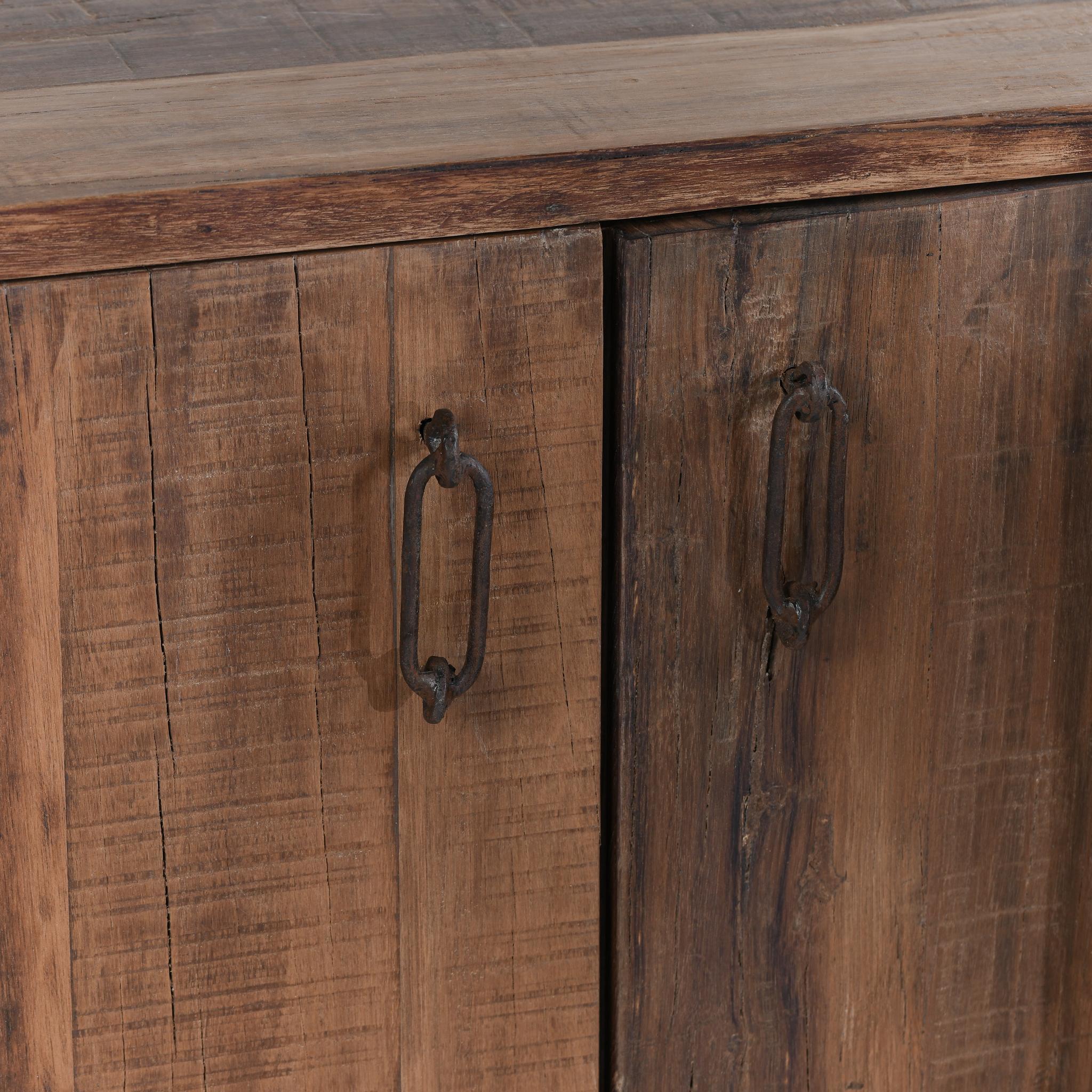 Cleo - 6 Door Buffet - Natural, alternate view 6 with linen fabric