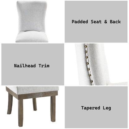 Landon - Side Chair (Set of 2), alternate view 8 with linen fabric