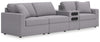 Modmax - Straight Sectional - Granite