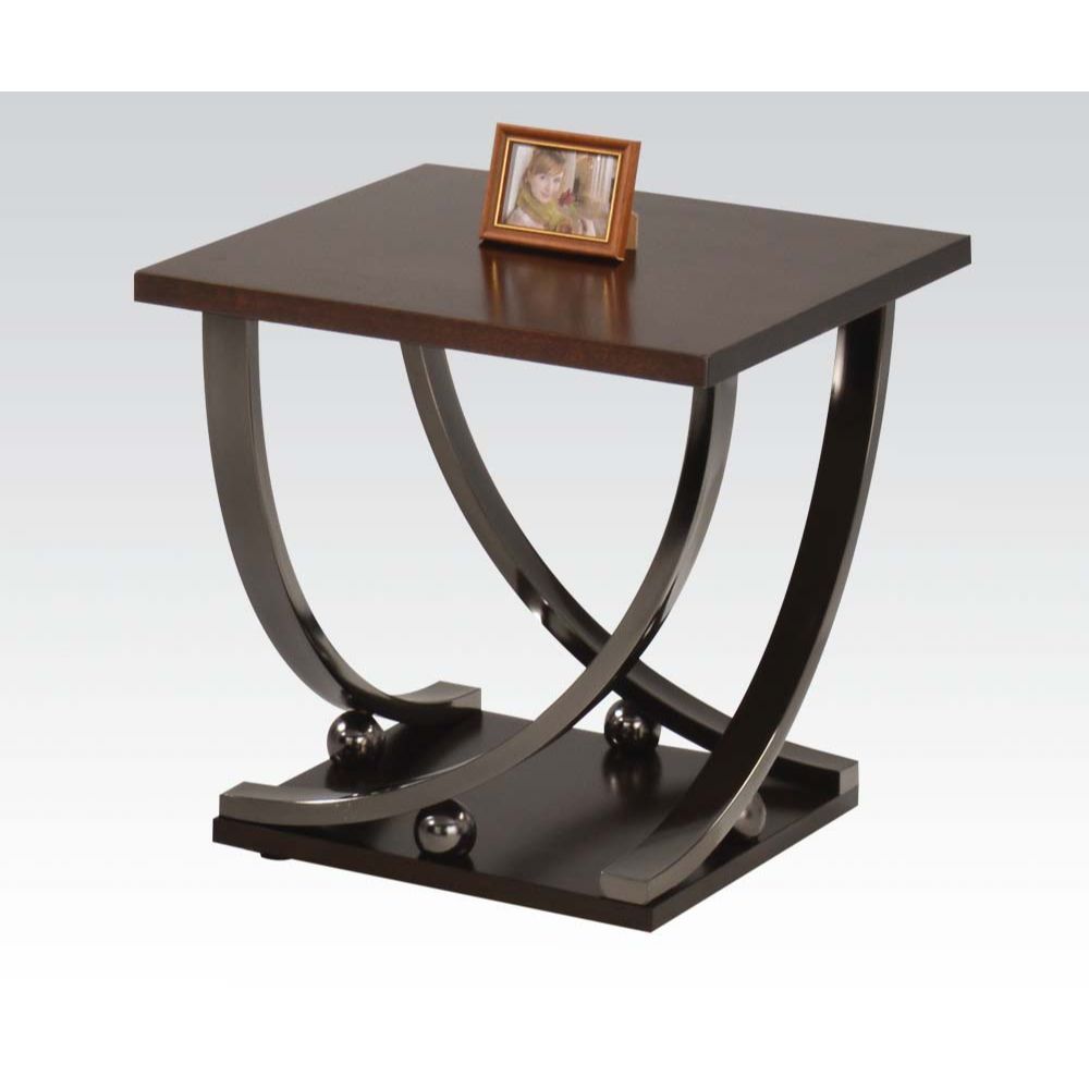 Isiah - Table, alternate view 2 with wood construction